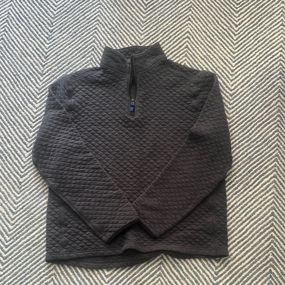 J. Crew Black Zip Up Sweater with High Collar